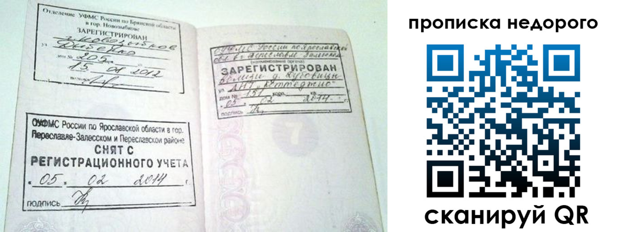 временная регистрация недорого в Выксе